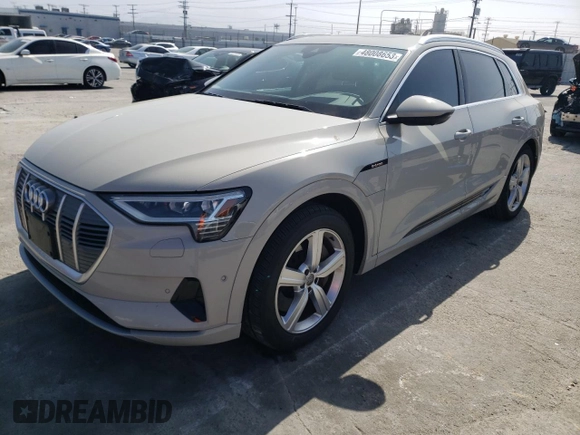 2019 Audi e-tron Prestige with VIN WA1VABGE1KB023093, listed as a Copart auction lot 48008653 with 45,531 mi miles. Bid and sale history available at carsss.com. Image 1.