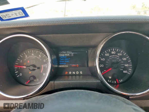 2016 Ford Mustang EcoBoost with VIN 1FA6P8TH7G5230160, listed as a Copart auction lot 61483985 with 92,665 mi miles and Salvage title. Bid and sale history available at DreamBid. Image 9.