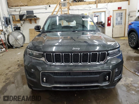 2022 Jeep Grand Cherokee Overland with VIN 1C4RJKDG8N8580372, listed as a Copart auction lot 85468024 with Not provided miles and Salvage title. Bid and sale history available at DreamBid. Image 5.
