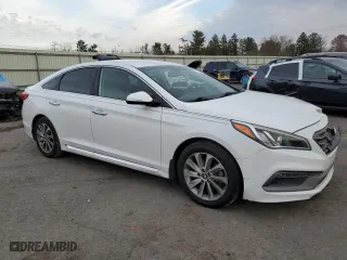 2015 Hyundai Sonata 2.4L Sport with VIN 5NPE34AF3FH215665, listed as a Copart auction lot 81554554 with 0 mi miles and Salvage Title. Bid and sale history available at carsss.com. Image 4.