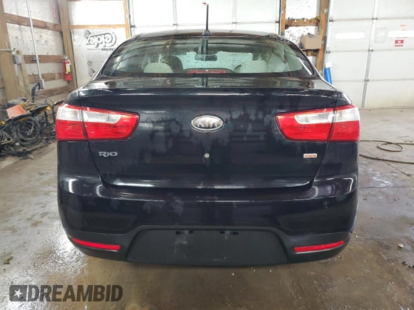 2012 Kia Rio LX with VIN KNADM4A32C6086335, listed as a Copart auction lot 44981535 with 145,806 mi miles and Salvage Title. Bid and sale history available at carsss.com. Image 6.