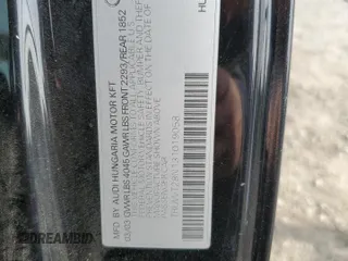 2003 Audi TT with VIN TRUWT28N131019058, listed as a Copart auction lot 87118744 with 164,154 mi miles and Salvage Title. Bid and sale history available at carsss.com. Image 14.