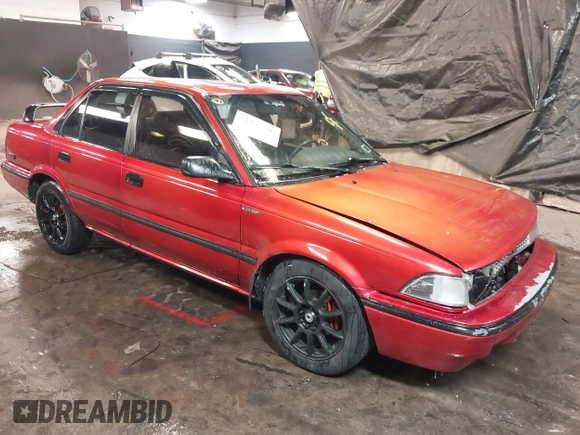 1991 Toyota Corolla with VIN 2T1AE94A4MC063109, listed as a IAAI auction lot 41357536 with 81,958 mi miles and . Bid and sale history available at DreamBid. Image 1.