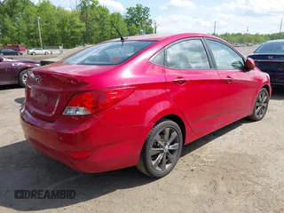 2012 Hyundai Accent GLS with VIN KMHCU4AE3CU210782, listed as a IAAI auction lot 42159648 with 113,327 mi miles. Bid and sale history available at carsss.com. Image 4.