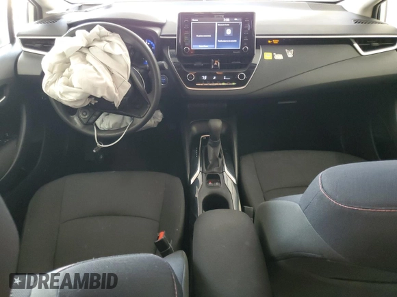 2021 Toyota Corolla Hybrid LE with VIN JTDEAMDE5MJ031325, listed as a Copart auction lot 51840775 with 53,624 mi miles and Salvage Title. Bid and sale history available at carsss.com. Image 8.