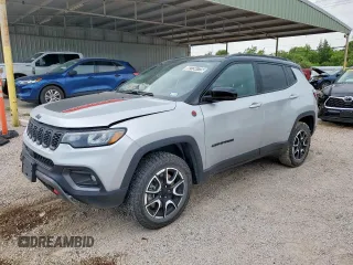 2024 Jeep Compass Trailhawk with VIN 3C4NJDDN7RT149862, listed as a Copart auction lot 62734775 with 27,346 mi miles and Clean title. Bid and sale history available at DreamBid. Image 1.