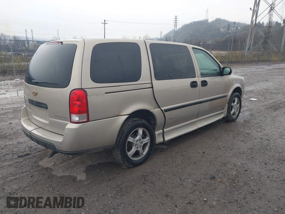 2007 Chevrolet Uplander Cargo with VIN 1GBDV13117D124394, listed as a IAAI auction lot 41987266 with 44,956 mi miles. Bid and sale history available at carsss.com. Image 4.