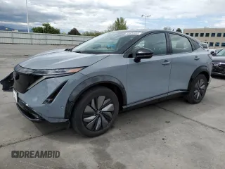 2024 Nissan ARIYA Platinum+ z VIN JN1DF0CD6RM738425, wystawiony jako Copart lot #55924555 z przebiegiem 4 025 mil mil oraz Szkoda całkowita • Salvage title. Historia ofert i sprzedaży dostępna na DreamBid. Obrazek 1.