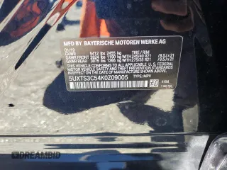 2019 BMW X3 M40i with VIN 5UXTS3C54K0Z09005, listed as a Copart auction lot 87682015 with Not Provided miles and Salvage Title. Bid and sale history available at DreamBid. Image 15.