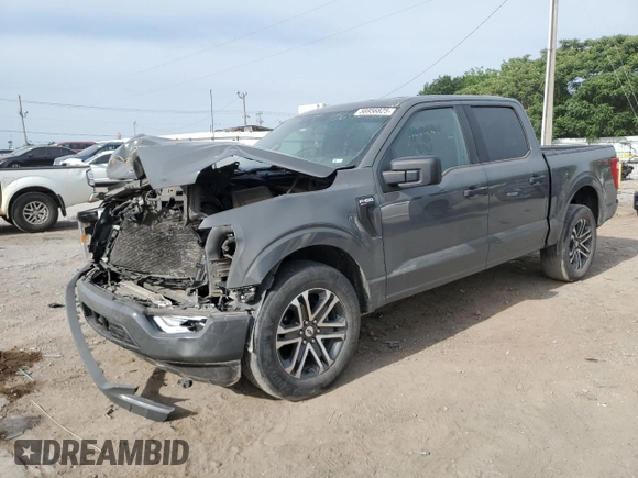 2021 Ford F-150 XL with VIN 1FTEW1C86MKE53397, listed as a Copart auction lot 56956825 with 62,848 mi miles and Salvage title. Bid and sale history available at DreamBid. Image 1.