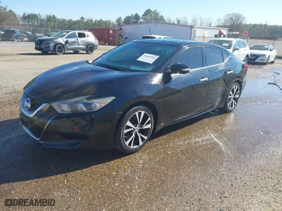 2017 Nissan Maxima SR with VIN 1N4AA6AP0HC365858, listed as a IAAI auction lot 41869483 with 105,952 mi miles. Bid and sale history available at carsss.com. Image 17.
