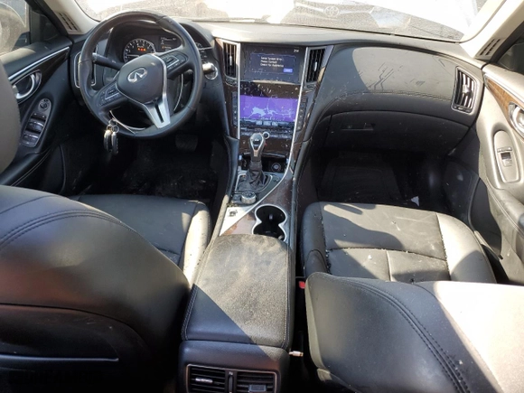 2018 Infiniti Q50 3.0t SPORT with VIN JN1EV7AR1JM435538, listed as a Copart auction lot 47391245 with 46,601 mi miles and Salvage Title. Bid and sale history available at carsss.com. Image 8.