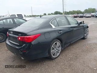 2014 Infiniti Q50 Premium with VIN JN1BV7AR9EM685022, listed as a IAAI auction lot 39874056 with 95,980 mi miles and . Bid and sale history available at DreamBid. Image 4.