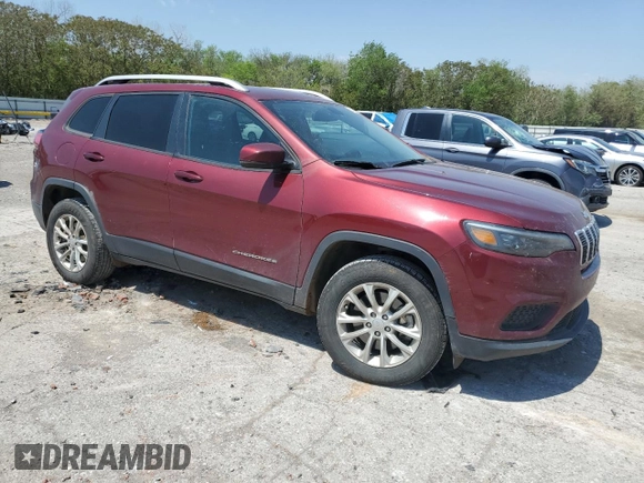 2020 Jeep Cherokee Latitude with VIN 1C4PJMCB2LD619857, listed as a Copart auction lot 52413655 with 170,772 mi miles and Salvage title. Bid and sale history available at DreamBid. Image 4.