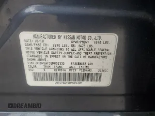 2011 Infiniti G25 with VIN JN1DV6AP5BM602330, listed as a Copart auction lot 56506515 with 193,996 mi miles and Salvage title. Bid and sale history available at DreamBid. Image 12.