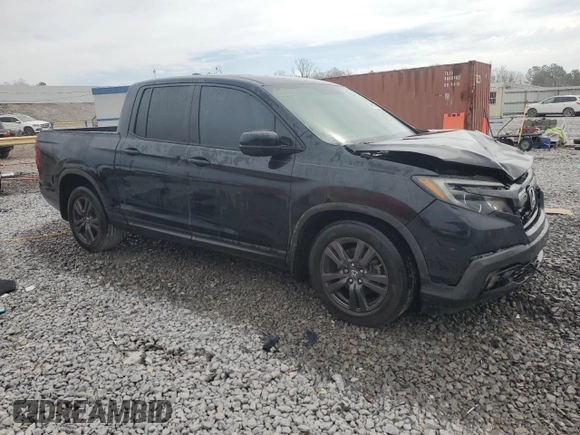 2019 Honda Ridgeline Sport with VIN 5FPYK2F10KB007325, listed as a Copart auction lot 46950225 with 222,925 mi miles and Salvage title. Bid and sale history available at DreamBid. Image 4.