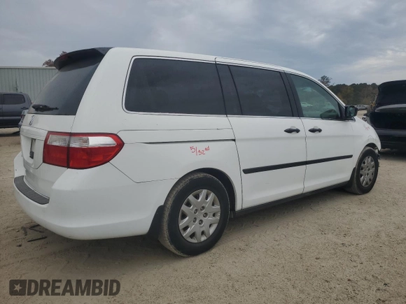 2006 Honda Odyssey LX with VIN 5FNRL38236B062895, listed as a Copart auction lot 79474674 with 177,291 mi miles and Clean title. Bid and sale history available at DreamBid. Image 3.