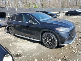 2023 Mercedes-Benz EQS with VIN 4JGDM2DB1PA010291, listed as a Copart auction lot 48078814 with 27,518 mi miles. Bid and sale history available at carsss.com. Image 4.