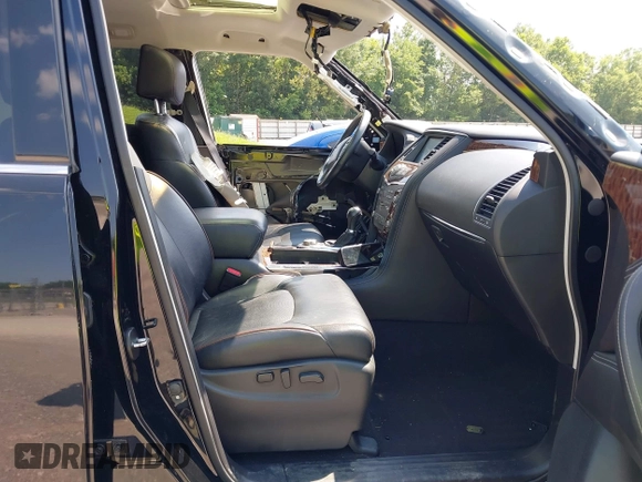 2018 Nissan Armada Platinum with VIN JN8AY2NE5J9731473, listed as a IAAI auction lot 42441530 with 94,033 mi miles and . Bid and sale history available at DreamBid. Image 5.