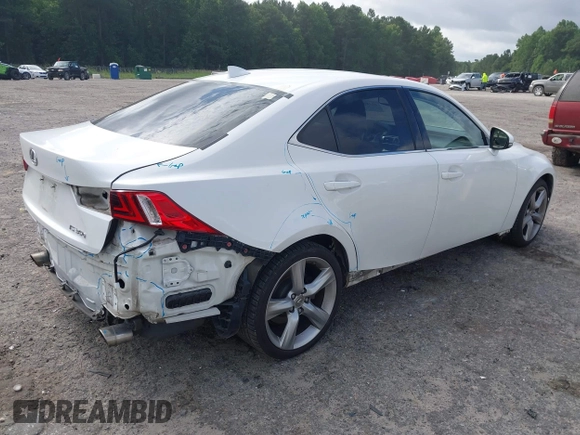 2014 Lexus IS 350 with VIN JTHBE1D26E5001237, listed as a IAAI auction lot 42710851 with 138,242 mi miles and . Bid and sale history available at DreamBid. Image 4.