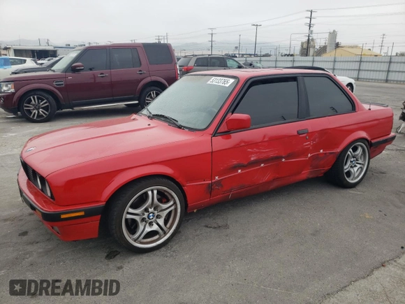 1989 BMW 3 Series 325iS with VIN WBAAA2303KEC49407, listed as a Copart auction lot 53133765 with 127,657 mi miles and Salvage Title. Bid and sale history available at carsss.com. Image 1.