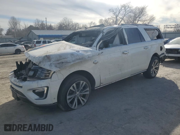 2020 Ford Expedition Max King Ranch with VIN 1FMJK1PT2LEA91666, listed as a Copart auction lot 46888905 with Not Provided miles and Salvage Title. Bid and sale history available at DreamBid. Image 1.