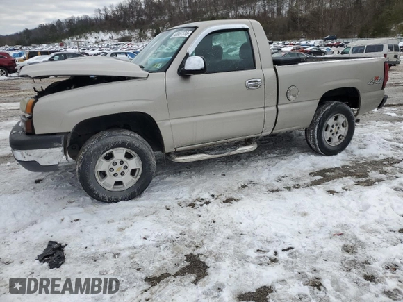 2006 Chevrolet Silverado 1500 Work Truck with VIN 3GCEK14X16G264667, listed as a Copart auction lot 43957535 with 0 mi miles and Salvage Title. Bid and sale history available at carsss.com. Image 1.
