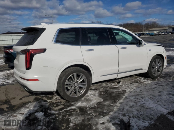 2022 Cadillac XT6 Premium Luxury with VIN 1GYKPCRS4NZ128684, listed as a Copart auction lot 87806525 with 23,571 mi miles and Salvage Title. Bid and sale history available at carsss.com. Image 3.