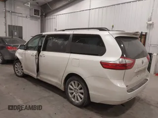 2017 Toyota Sienna XLE с VIN 5TDDZ3DC5HS162874, выставлен на аукционе IAAI как лот 41373496 с пробегом 108 043 миль миль и . История ставок и продаж доступна на DreamBid. Изображение 3.