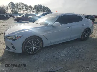 2020 Genesis G70 2.0T with VIN KMTG44LA8LU045281, listed as a Copart auction lot 88885995 with 68,222 mi miles and Salvage title. Bid and sale history available at DreamBid. Image 1.