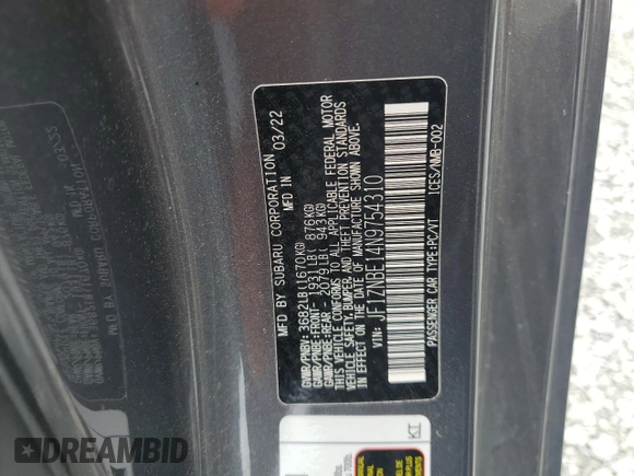2022 Toyota GR86 Premium with VIN JF1ZNBE14N9754310, listed as a Copart auction lot 51491234 with 18,002 mi miles and Salvage Title. Bid and sale history available at carsss.com. Image 12.