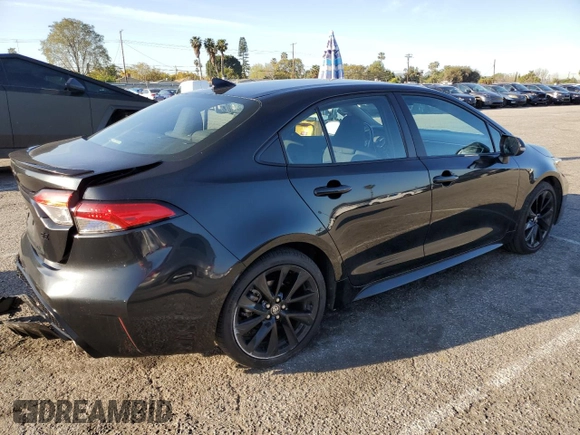 2022 Toyota Corolla SE with VIN 5YFS4MCEXNP135690, listed as a Copart auction lot 49726355 with 15,140 mi miles and Salvage Title. Bid and sale history available at carsss.com. Image 3.