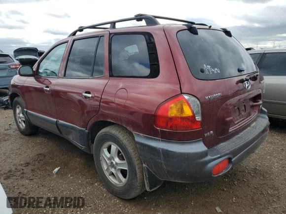 2001 Hyundai Santa Fe GLS with VIN KM8SC83DX1U106345, listed as a Copart auction lot 81110664 with 103,639 mi miles and Clean Title. Bid and sale history available at carsss.com. Image 2.