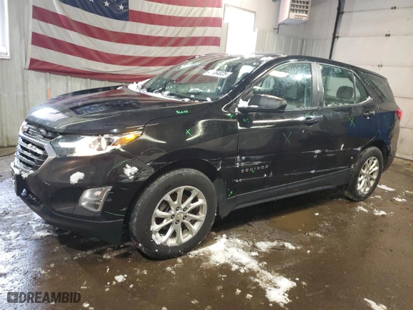 2020 Chevrolet Equinox LS with VIN 2GNAXSEVXL6208650, listed as a Copart auction lot 41864025 with 172,473 mi miles and Salvage Title. Bid and sale history available at carsss.com. Image 1.