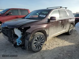 2022 Chevrolet Traverse Premier with VIN 1GNEVKKW2NJ191739, listed as a Copart auction lot 44624955 with 37,790 mi miles and Salvage Title. Bid and sale history available at carsss.com. Image 1.