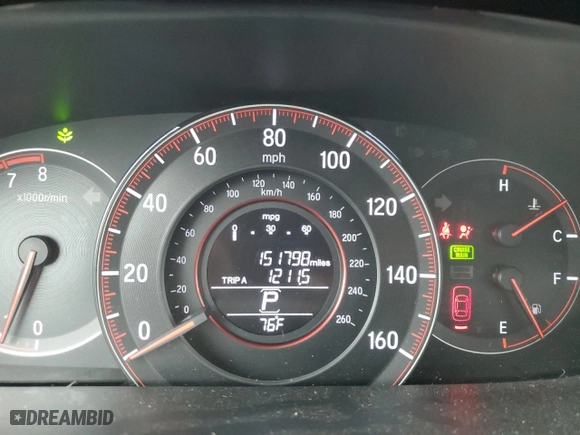 2016 Honda Accord Sedan Sport with VIN 1HGCR2F51GA212333, listed as a Copart auction lot 51579245 with 151,798 mi miles and Salvage Title. Bid and sale history available at carsss.com. Image 9.