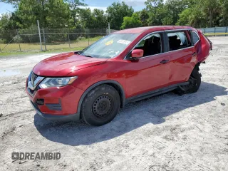 2017 Nissan Rogue SV with VIN 5N1AT2MT1HC835302, listed as a Copart auction lot 62813995 with 76,481 mi miles and Salvage title. Bid and sale history available at DreamBid. Image 1.