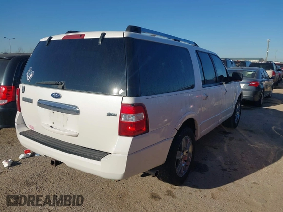 2010 Ford Expedition Max Limited with VIN 1FMJK1K59AEB70466, listed as a IAAI auction lot 41768011 with 208,089 mi miles and . Bid and sale history available at DreamBid. Image 4.