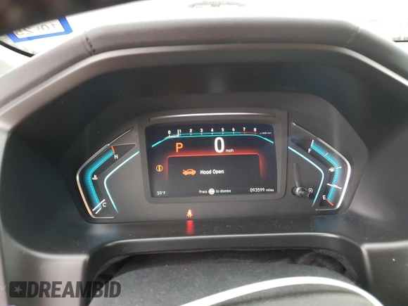 2019 Honda Odyssey Elite with VIN 5FNRL6H93KB000017, listed as a Copart auction lot 45042005 with 93,599 mi miles and Salvage Title. Bid and sale history available at DreamBid. Image 9.