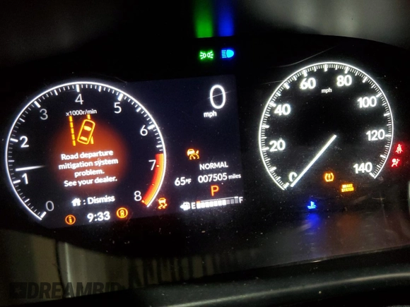 2023 Honda HR-V LX with VIN 3CZRZ2H34PM748484, listed as a Copart auction lot 56770995 with 7,505 mi miles and Salvage title. Bid and sale history available at DreamBid. Image 9.