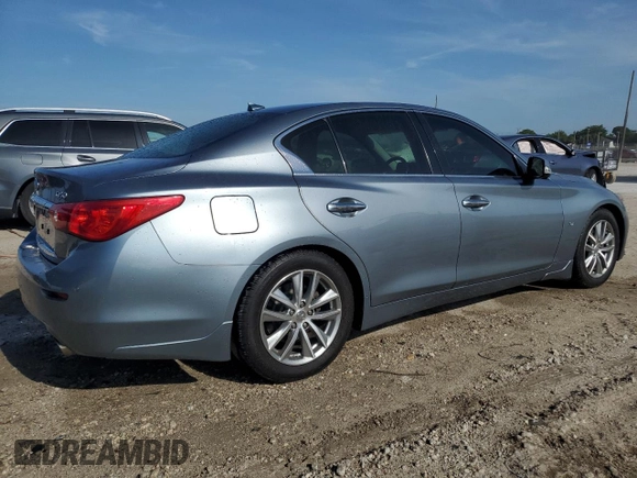2014 Infiniti Q50 Premium with VIN JN1BV7AP3EM680901, listed as a Copart auction lot 64096895 with 105,495 mi miles and Clean title. Bid and sale history available at DreamBid. Image 3.