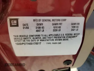 2005 Cadillac CTS with VIN 1G6DP567450133207, listed as a Copart auction lot 74300184 with 0 mi miles and Salvage Title. Bid and sale history available at carsss.com. Image 14.