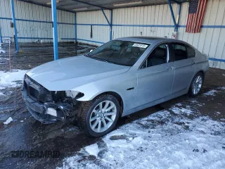 2015 BMW 5 Series 535d xDrive with VIN WBAFV3C50FD686494, listed as a Copart auction lot 45601615 with 128,181 mi miles and Salvage title. Bid and sale history available at DreamBid. Image 1.