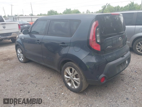 2015 Kia Soul + with VIN KNDJP3A58F7201253, listed as a IAAI auction lot 42042038 with 79,291 mi miles. Bid and sale history available at carsss.com. Image 3.