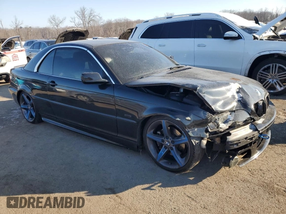 2003 BMW 3 Series 325Ci with VIN WBABS33453PG89418, listed as a Copart auction lot 89134855 with 120,869 mi miles and Salvage Title. Bid and sale history available at carsss.com. Image 4.