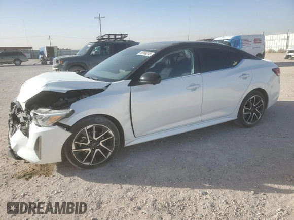 2024 Nissan Sentra SR with VIN 3N1AB8DV6RY321386, listed as a Copart auction lot 49306245 with 10,747 mi miles and Salvage title. Bid and sale history available at DreamBid. Image 1.