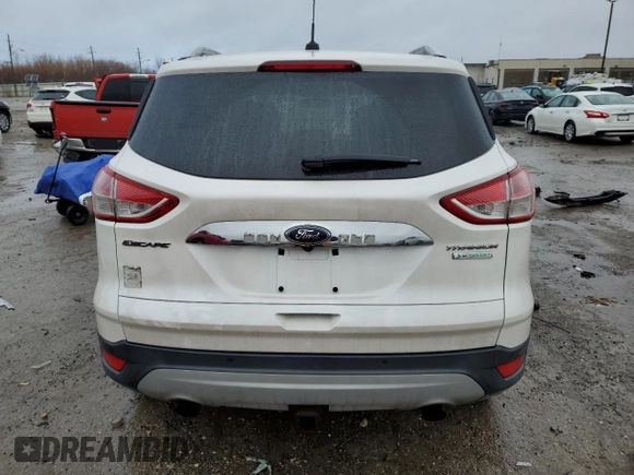 2015 Ford Escape Titanium with VIN 1FMCU0J94FUB45974, listed as a Copart auction lot 46824245 with 0 mi miles and Non Repairable. Bid and sale history available at carsss.com. Image 6.