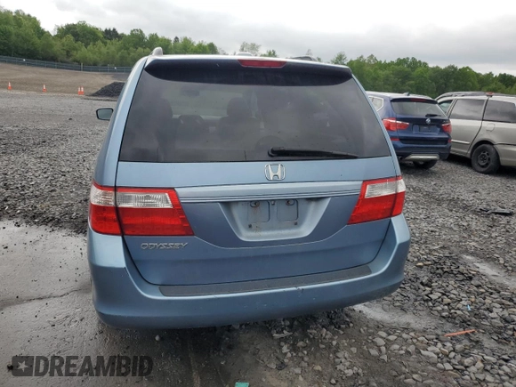 2006 Honda Odyssey EX-L z VIN 5FNRL38716B032192, wystawiony jako Copart lot #58402895 z przebiegiem 148 496 mil mil oraz Szkoda całkowita • Salvage title. Historia ofert i sprzedaży dostępna na DreamBid. Obrazek 6.