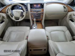 2012 Infiniti QX56 7-passenger with VIN JN8AZ2NF3C9517655, listed as a Copart auction lot 78241174 with 182,533 mi miles and Salvage Title. Bid and sale history available at carsss.com. Image 8.