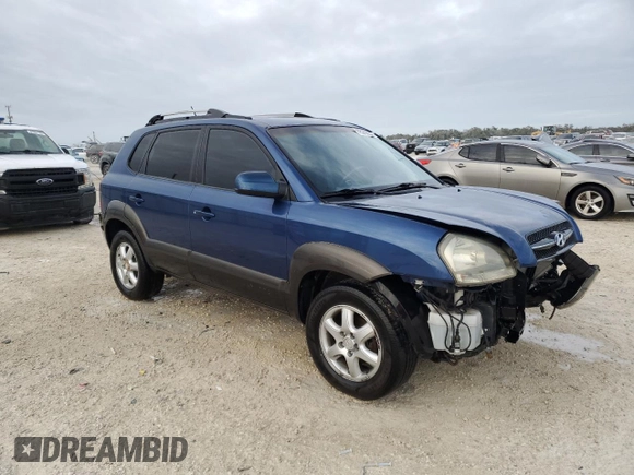 2005 Hyundai Tucson GLS with VIN KM8JN72DX5U129146, listed as a Copart auction lot 75245934 with 85,716 mi miles and Salvage Title. Bid and sale history available at carsss.com. Image 4.